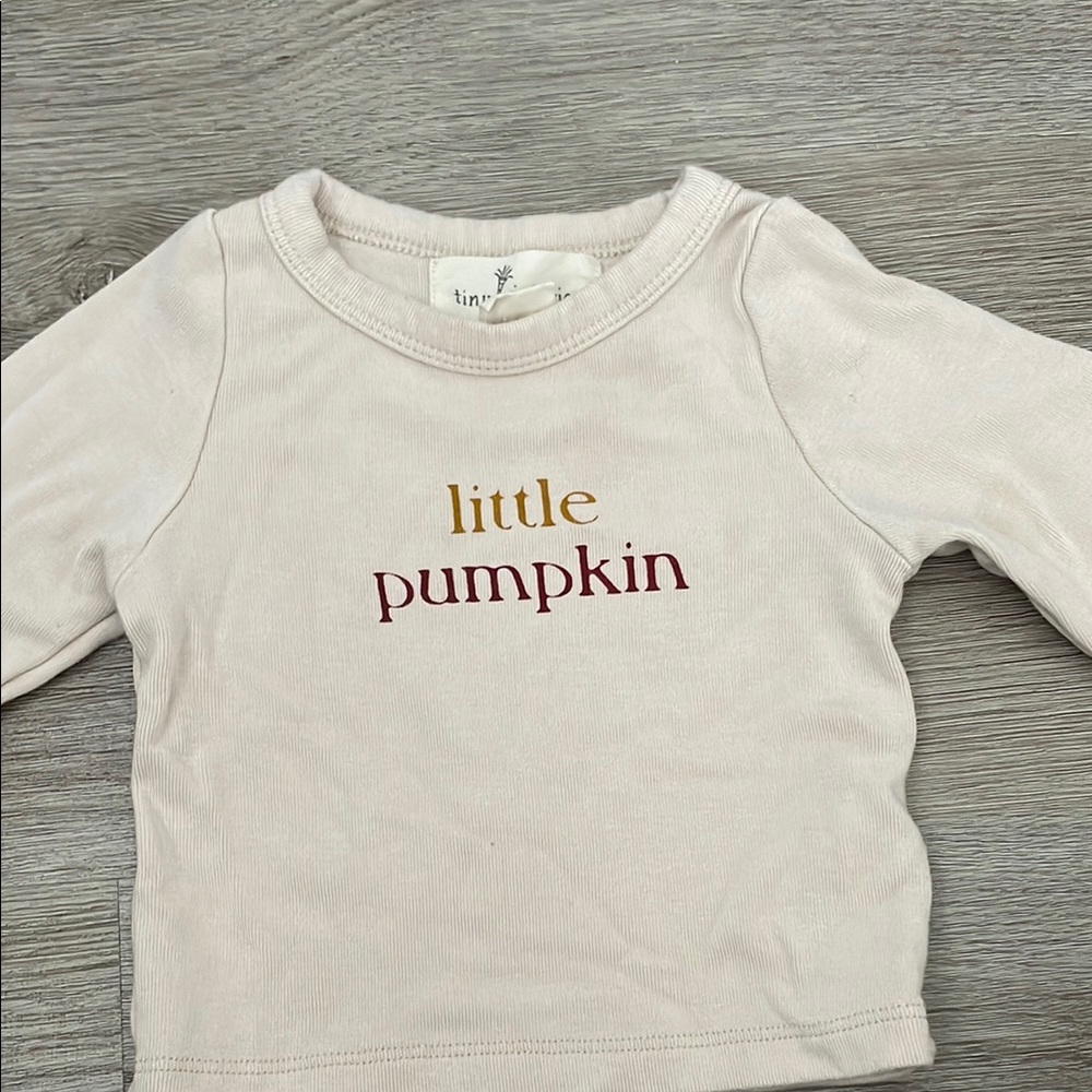 Little Pumpkin Long Sleeve Tee - Cream